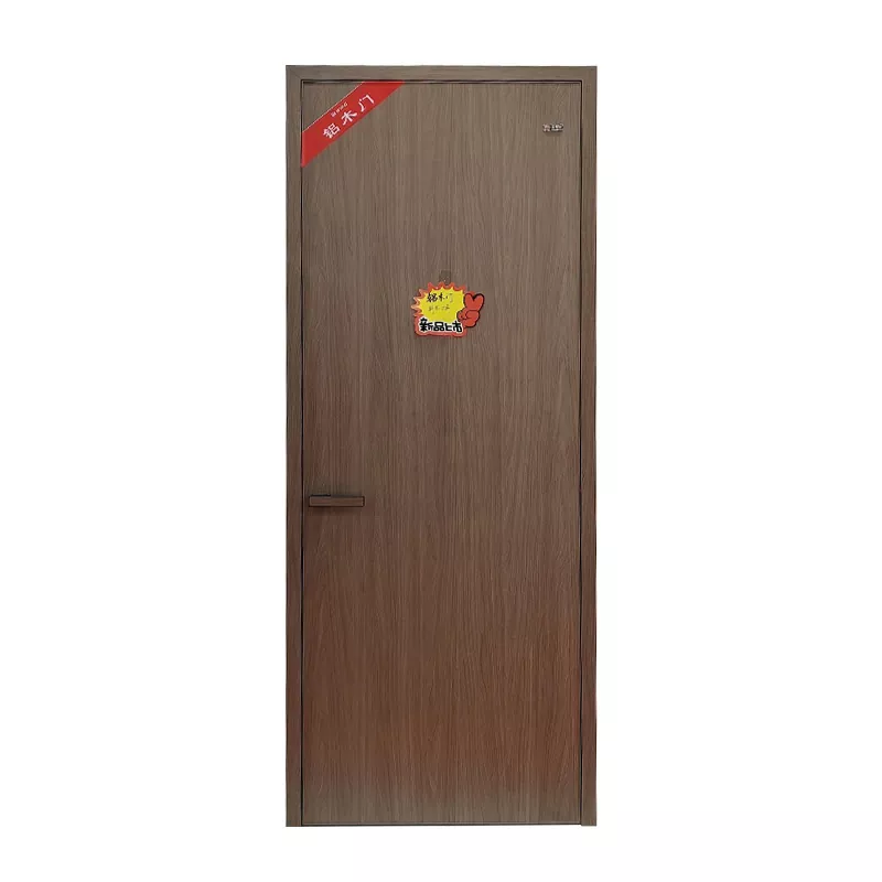 Aluminioz estalitako egurrezko ateak